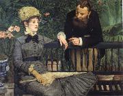 Edouard Manet In  the Winter Garden oil painting on canvas